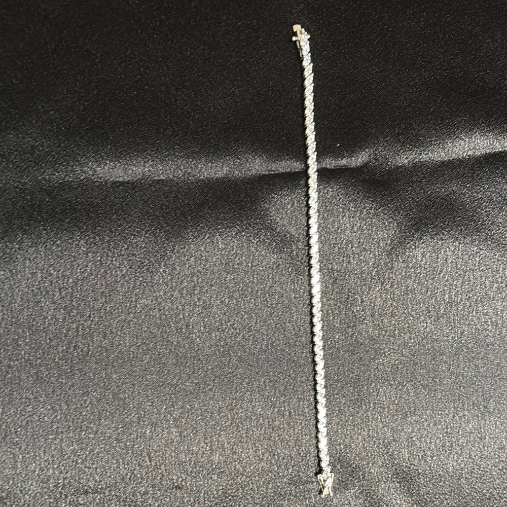 Elegant QVC Platinum Clad Diamonique Tennis Bracelet